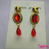 Nuevos Accesorios de Danza India Pendientes Pendientes para Escenario de Danza Pendientes de Clip para Oreja con Piedras Preciosas para Danza del Vientre Pendientes de Gancho para Oreja