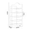 Artefacto para Almacenamiento de Platos Domésticos Estante de Almacenamiento para Bandejas de Platos de Cocina Encimera de Pie Portátil Montado en la Pared Estante Multicapa para Preparación de Platos