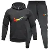 Nuevo Conjunto de Sudadera y Pantalones Deportivos para Hombre Primavera y Otoño 2024 Conjunto Holgado de Moda Juvenil Sudadera Pantalones Casuales Conjunto de Dos Piezas