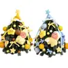 Muñeco Hombre Estrella de Navidad Relleno Tejido Lazo Decoración de Árbol de Navidad Paquete de Materiales DIY Regalo Festivo