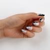 Parche de Uña Postiza de Flor a la Moda Nuevo Parche de Uña Postiza Desechable para Adultos Impreso Manicura para Mujer Uña Desechable