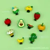 Diapositivas 3D con Forma de Fruta Superrealistas Transfronterizas, Accesorios de Moda Desmontables para Zapatos de Jardín