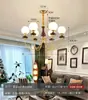Lámpara de Sala de Estar Vintage Estilo Francés, Candelabro de Frijol Mágico, Lámparas Retro Americanas para Dormitorio Comedor Estilo Nanyang, Modelo Nuevo 2026 para Toda la Casa