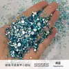 Rhinestones Grandes en Forma de Abanico, Rhinestones de Colores, Rhinestones Sueltos Ab Planos Traseros Iridiscentes Deslumbrantes Transparentes, Decoraciones Brillantes para Uñas DIY