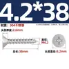 Tornillos Autorroscantes Avellanados Gb846 Acero Inoxidable 304 Cabeza Plana Phillips Tornillos para Madera Extendidos M2.9M3.5M4.2M5.5