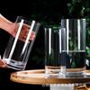 Vaso de vidro transparente arranjo de flores nutritivo de água Ma Zui madeira hidropônica rico bambu tubo reto sala de estar ornamentos ins-style high-end