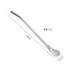 Celebridad de Internet Acero Inoxidable 304 Cuchara con Popote de Doble Propósito Cuchara Mezcladora para Té de Leche Café Cuchara para Mate Popote Removible con Filtro