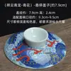 Tampa de Gaiwan de Três Talentos Tampa Única Tigela de Chá Tampa Única Conjunto de Chá de Cerâmica Vendido Separadamente Tamanhos Grande e Pequeno com Tampa de Porcelana Branca Acessórios