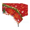 Zb318 Vermelho Natal Feriado de Natal Toalha de Mesa Pe 130*220cm Festa Toalha de Mesa Descartável Pe Festa