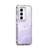 Capa de Celular de Papel Esculpido com Trovão Três em Um Xuanying Adequada para Infinix Hot-50-Pro Capa Protetora Transparente de Acrílico