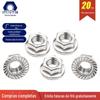 Porca de flange americana de aço inoxidável 304 Porca de travamento de dente de flange de polegada UNC com tampa de rosca antiderrapante de almofada