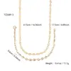 Conjunto de Collar y Pulsera para Mujer Minimalista Geométrico de Moda y Único Cadena de Nariz de Cerdo Acero Inoxidable Chapado en Oro de 18K