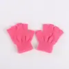 Luvas de inverno de lã tricotada com cinco dedos expostos para dedo indicador, estudantes, escrita, ciclismo, quentes, à prova de frio, luvas finas de escritório de meio dedo