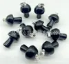Europa y Estados Unidos venta caliente cristal natural piedra ágata 2 cm mini hongo colgante collar accesorios DIY hecho a mano