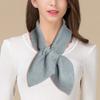Novo cachecol quente de seda cashmere outono e inverno Cachecol de moda cruzado no pescoço Seda de amoreira feminina que combina com tudo Gola atacado