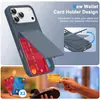 Adecuado para iPhone 17 Funda para Teléfono Móvil con Porta Tarjetas Acabado Mate tipo Piel Apple 16Promax Funda Protectora Anticaídas Estilo Nuevo
