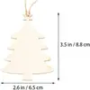 Novos Enfeites de Natal de Madeira Vazados Pré-Perfurados Decoração de Festa de Feriado Enfeites de Madeira para Pendurar