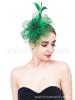 Amazon popular tocado de plumas Horquilla de flores diadema tocado de doble uso fiesta de hipódromo escenario accesorios para el cabello venta al por mayor