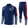 2627 uniformes de treino do Real Madrid para crianças e adultos, conjunto de uniforme de treino do Inter de Milão para outono e inverno, uniforme de treino do Lyon, uniforme de manga comprida do Real Madrid para crianças