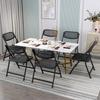 Venta al por mayor de fabricante Silla sencilla con respaldo para el hogar Silla plegable de entrenamiento Silla plegable para conferencias Silla de negociación Silla de comedor para el hogar Taburete