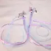 Antiguo Lazo de Cinta Larga para Niñas, Par de Clips, Hanfu, Costura Antigua, Súper Hada, Cinta de Princesa, Joyería, Accesorios para el Cabello Combinables