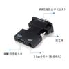 HDTV fêmea para VGA macho para conversor de decodificador de laptop conector hdmi para vga com cabo de áudio