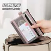 Bolsa de Cosméticos para Pasaporte, Porta Pase de Abordaje Portátil, Tarjetero Todo en Uno para Monedas, Funda Protectora, Bolsa Portátil para Tarjeta de Identificación para Viajes al Extranjero