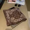 Bufanda Clásica Multifuncional de Seda para Primavera y Otoño con Estampado Paisley, Bufanda Cuadrada Única, Bufanda Pequeña Versátil para el Cuello, Bufanda Cuadrada que Combina con Todo, Bufanda de Seda