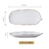 Prato Cerâmico Retangular Phnom Penh Prato Criativo para Bife Prato para Comida Ocidental Prato para Sushi Pratos Japoneses Utensílios de Mesa Domésticos