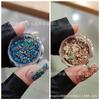 Accesorios para decoración de uñas en caja de mica, lentejuelas mixtas, uñas con brillo, uñas artísticas de lujo, brillo, accesorios para decoración de uñas de Año Nuevo