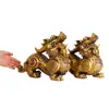Yang Tong Ji Fabricante Atacado Ornamentos de Pixiu de Cobre para Decoração de Casa e Escritório Pixiu de Cobre Unicórnio da Fortuna