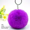 Llavero colgante bola de pelo imitación conejo Rex 8cm adornos para coche bolsa teléfono móvil regalo pequeño venta al por mayor
