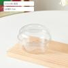 Tazón de Polvo de Hielo de Taro con Barro Caja Tazón Desechable Hielo Yogur Fruta Pesca Gelatina Transparente Bolas Comerciales Vaso de Embalaje Especial para Llevar