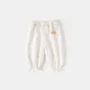 Calça de Verão 2026 Nova para Meninas, Confortável, com Bolinhas, Anti-Mosquito, Estilo Doce Casual, Calça Jogger Sino para Bebês