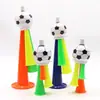 Bocina de Fútbol Tricolor, Juguete de Plástico para Crear Ambiente para que los Aficionados Soplen y Animen, Accesorios para Animar en Eventos Deportivos