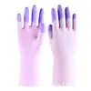 Luvas de Lavar Louça para Mulheres Mãos Pequenas Especiais Domésticas Cozinha Duráveis Flexíveis Justas Limpeza Látex Impermeável Lavar Roupas