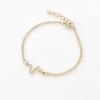 Pulsera Geométrica de Amor de 8 Caracteres de Venta Caliente Transfronteriza para Mujer Ins Europea y Americana Retro Diseño Simple Oso Mariposa Pulsera