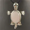 Colgante Broche Doble Uso Tortuga Pequeña Incrustaciones de Cristal Piedra Natural Multicolor Pin Exagerado Moderno Joyería de Comercio Exterior