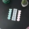 Molde de Silicona para Vela Aromática de Corazón Tridimensional 5 Piezas Herramienta Abrasiva de Silicona para Jabón Artesanal de Pegamento con Forma de Corazón