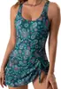 Traje de baño de una pieza europeo y americano de venta caliente transfronteriza, procesado y personalizado para mujer, traje de baño holgado, estilo popular de Amazon, traje de baño sexy floral