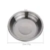 Plato Redondo para Pescado de Acero Inoxidable 304 Plato Redondo Ovalado Espesado Plato para Rollos de Arroz Casero Plato para Barbacoa Plato para Pescado al Vapor