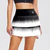 Roupa de Verão Transfronteiriça Conjunto de Duas Peças Saia Plissada Secagem Rápida Respirável Anti-Exposição Cintura Alta Esportes ao Ar Livre Saia para Maratona