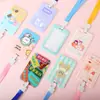 Funda protectora linda para tarjeta de autobús, insignia de tarjeta de comida para estudiantes, permiso de trabajo, certificado de control de acceso para exhibición en el campus, cubierta de tarjeta de fábrica, tarjeta de puerta