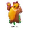 Conjunto de balões Masha e o Urso em forma de desenho animado, decoração de fundo para festa de aniversário infantil, brinquedo, balão de filme de alumínio