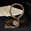 Pulsera Original Tejida a Mano con Nudo Vajra Thangka Ocho Deidades Guardianas Pulsera de Tara Verde Sala de Transmisión en Vivo