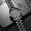 Reloj Mecánico Automático Completo de Acero Inoxidable Marca Aliexpress Transfronterizo Retro Luminoso Resistente al Agua Calendario Reloj Mecánico para Hombre