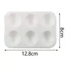 Paleta de plástico com pezinhos flor de ameixa três linhas paleta multimodelo paleta acrílica para aquarela infantil atacado