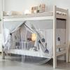 Cortina de Cama com Sombreado para Dormitório Mosquiteiro Integrado Dormitório Estudantil Cama Superior e Inferior Cama Alta e Baixa Cortina de Tecido Cama Solteira