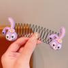Sanrio Oso Fresa Artefacto para Romper y Ordenar el Cabello Infantil Coleta Trasera Invisible Pasador para Insertar y Peinar Cabello Tocado para Bebé
