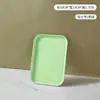Placa Retangular de Plástico de Trigo com Grão de Madeira Japonês Prato de Jantar para Restaurante Casa Bandeja de Grão de Carvalho Falso Luxo Leve Nórdico